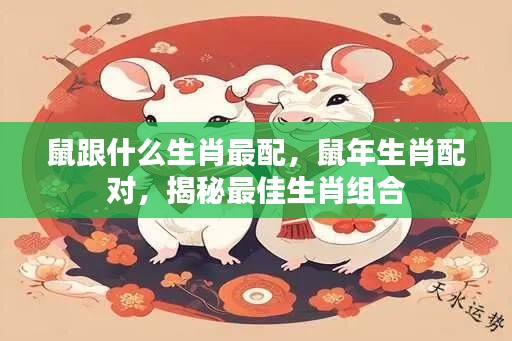 揭秘鼠年生肖配对,最佳生肖组合大揭秘!
