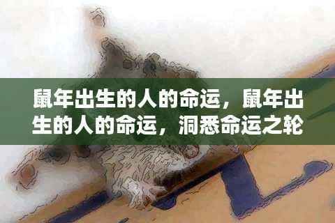 鼠年出生的人命运解析,独特优势与挑战洞悉命运之轮下的秘密