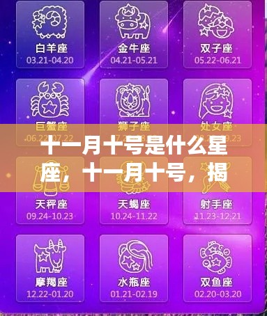 十一月十号星座揭秘,揭开星座运势的神秘面纱