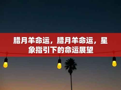 腊月羊命运,星象指引下的命运展望解析