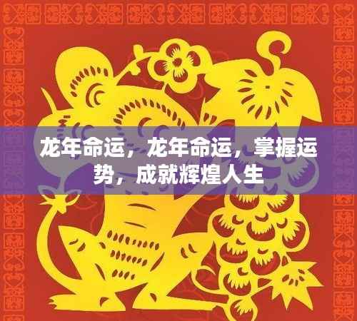 龙年运势掌握秘诀,辉煌人生从此起航!