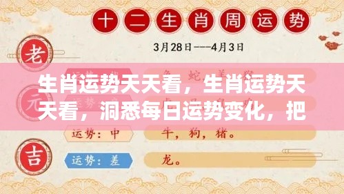 每日生肖运势解析,掌握好运,洞悉变化