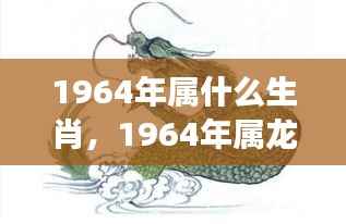 1964年属龙人的运势详解与生肖运势分析