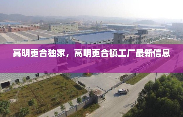 高明更合独家,高明更合镇工厂最新信息