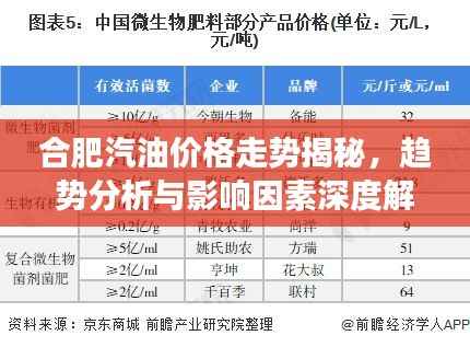 合肥汽油价格走势揭秘,趋势分析与影响因素深度解读