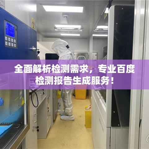 全面解析检测需求,专业百度检测报告生成服务!